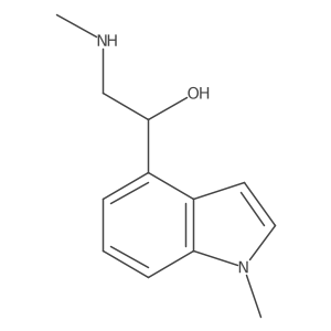 1-(1-methyl-1H-indol-4-yl)-2-(methylamino)ethan-1-ol结构式
