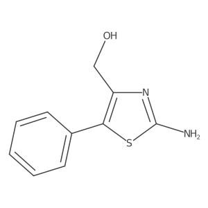 (2-Amino-5-phenyl-1,3-thiazol-4-yl)methanol结构式