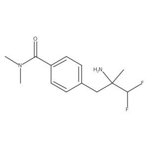 4-(2-amino-3,3-difluoro-2-methylpropyl)-N,N-dimethylbenzamide结构式