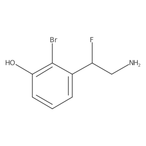 3-(2-Amino-1-fluoroethyl)-2-bromophenol Structure