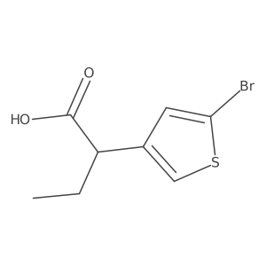 2-(5-Bromothiophen-3-yl)butanoic acid Structure