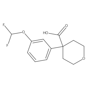 4-[3-(Difluoromethoxy)phenyl]oxane-4-carboxylic acid Structure