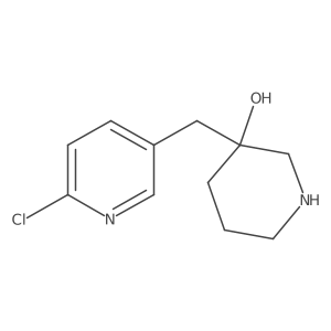 3-[(6-Chloropyridin-3-yl)methyl]piperidin-3-ol结构式