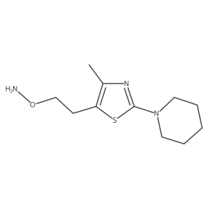 O-{2-[4-methyl-2-(piperidin-1-yl)-1,3-thiazol-5-yl]ethyl}hydroxylamine结构式