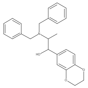 (1R,2S)-2-(Dibenzylamino)-1-(2,3-dihydrobenzo[b][1,4]dioxin-6-yl)propan-1-ol结构式
