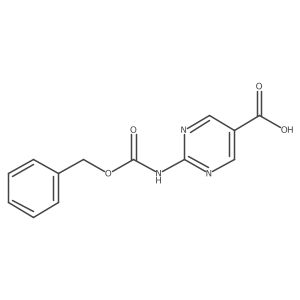 2-(Phenylmethoxycarbonylamino)pyrimidine-5-carboxylic acid Structure