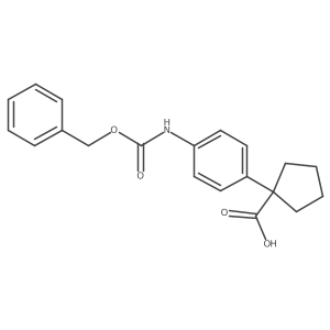 1-(4-{[(Benzyloxy)carbonyl]amino}phenyl)cyclopentane-1-carboxylic acid Structure