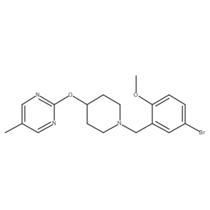 2-({1-[(5-Bromo-2-methoxyphenyl)methyl]piperidin-4-yl}oxy)-5-methylpyrimidine结构式
