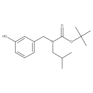 tert-butyl N-[(3-hydroxyphenyl)methyl]-N-(2-methylpropyl)carbamate Structure