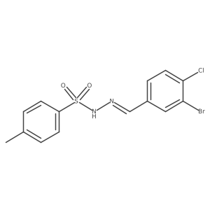N'-(3-Bromo-4-chlorobenzylidene)-4-methylbenzenesulfonohydrazide Structure