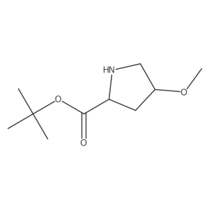 tert-butyl (2R,4S)-4-methoxypyrrolidine-2-carboxylate Structure
