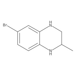 (2R)-6-bromo-2-methyl-1,2,3,4-tetrahydroquinoxaline结构式