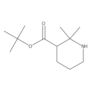 Tert-butyl 2,2-dimethylpiperidine-3-carboxylate结构式