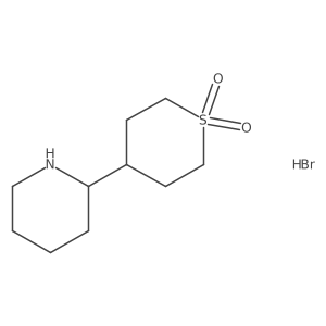 4-(Piperidin-2-yl)-1lambda6-thiane-1,1-dione hydrobromide Structure