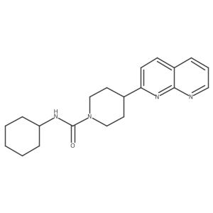 N-cyclohexyl-4-(1,8-naphthyridin-2-yl)piperidine-1-carboxamide Structure