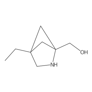 (4-Ethyl-2-azabicyclo[2.1.1]hexan-1-yl)methanol结构式