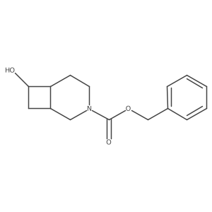rac-benzyl (1R,6R,7S)-7-hydroxy-3-azabicyclo[4.2.0]octane-3-carboxylate Structure