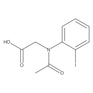 2-[N-(2-iodophenyl)acetamido]acetic acid结构式