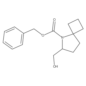 Benzyl 6-(hydroxymethyl)-5-azaspiro[3.4]octane-5-carboxylate结构式