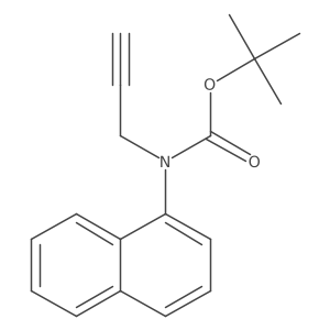 tert-butyl N-(naphthalen-1-yl)-N-(prop-2-yn-1-yl)carbamate Structure