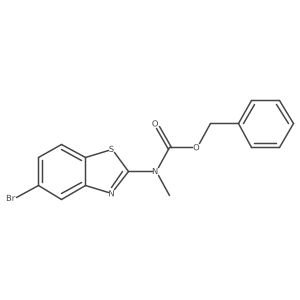 benzyl N-(5-bromo-1,3-benzothiazol-2-yl)-N-methylcarbamate Structure