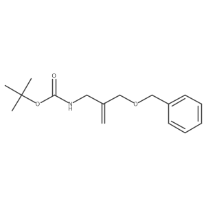 tert-butyl N-{2-[(benzyloxy)methyl]prop-2-en-1-yl}carbamate结构式