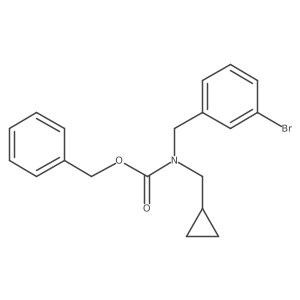 benzyl N-[(3-bromophenyl)methyl]-N-(cyclopropylmethyl)carbamate Structure