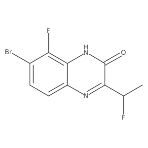 7-Bromo-8-fluoro-3-(1-fluoroethyl)quinoxalin-2(1H)-one Structure