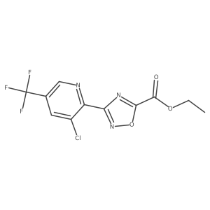 Ethyl 3-[3-Chloro-5-(trifluoromethyl)-2-pyridyl]-1,2,4-oxadiazole-5-carboxylate Structure