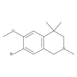 7-Bromo-1,2,3,4-tetrahydro-6-methoxy-2,4,4-trimethylisoquinoline Structure