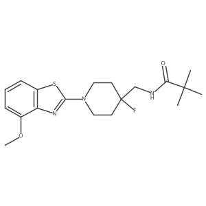 N-{[4-fluoro-1-(4-methoxy-1,3-benzothiazol-2-yl)piperidin-4-yl]methyl}-2,2-dimethylpropanamide Structure