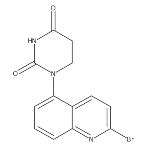 1-(2-Bromoquinolin-5-yl)-1,3-diazinane-2,4-dione Structure