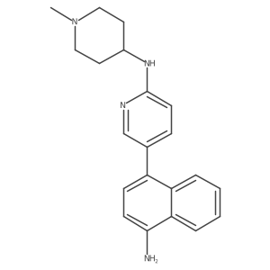 5-(4-Amino-1-Naphthalenyl)-N-(1-methyl-4-piperidinyl)-2-pyridinamine Structure