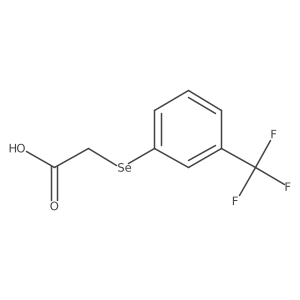 2-[[3-(Trifluoromethyl)phenyl]seleno]acetic acid结构式