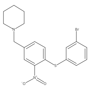 1-[[4-[(3-Bromophenyl)thio]-3-nitrophenyl]methyl]piperidine结构式