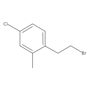 1-(2-Bromoethyl)-4-chloro-2-methylbenzene结构式