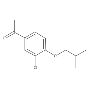 1-(3-Chloro-4-isobutoxyphenyl)ethanone结构式