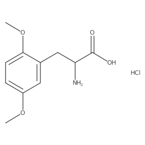2-Amino-3-(2,5-dimethoxyphenyl)propanoic acid hydrochloride结构式