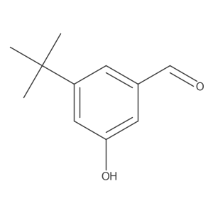 3-Tert-butyl-5-hydroxybenzaldehyde结构式