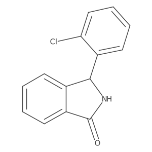 3-(2-Chlorophenyl)-2,3-dihydro-1H-isoindol-1-one结构式