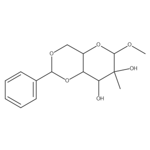 Methyl 2-C-methyl-4,6-O-(phenylmethylene)-I+/--D-glucopyranoside Structure