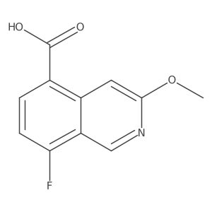 8-Fluoro-3-methoxyisoquinoline-5-carboxylic acid Structure