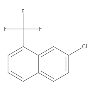 7-Chloro-1-(trifluoromethyl)naphthalene Structure