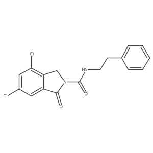 2h-Isoindole-2-carboxamide,4,6-dichloro-1,3-dihydro-1-oxo-n-(2-phenylethyl)-结构式