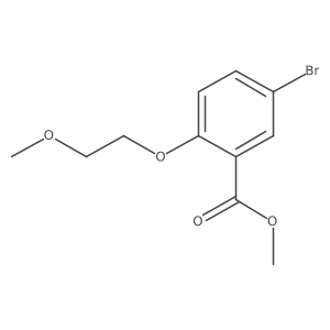 Methyl 5-bromo-2-(2-methoxyethoxy)benzoate结构式