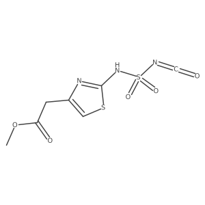 Methyl 2-[(isocyanatosulfonyl)amino]-4-thiazoleacetate Structure
