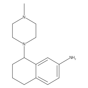 8-(4-Methyl-piperazin-1-yl)-5,6,7,8-tetrahydro-naphthalen-2-ylamine结构式