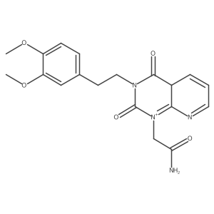 2-[3-[2-(3,4-dimethoxyphenyl)ethyl]-2,4-dioxo-4aH-pyrido[2,3-d]pyrimidin-1-ium-1-yl]acetamide结构式