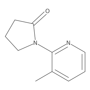 1-(3-Methyl-2-pyridyl)-2-pyrrolidinone结构式