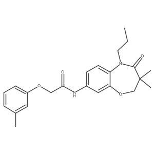N-(3,3-dimethyl-4-oxo-5-propyl-2,3,4,5-tetrahydrobenzo[b][1,4]oxazepin-8-yl)-2-(m-tolyloxy)acetamide Structure